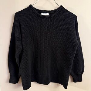 Old Navy Chunky Knit Tunic Sweater – Black – Size M